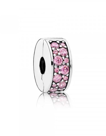 PANDORA JEWELRY Mod. PINK PAVÉ CLIP CHARM-0