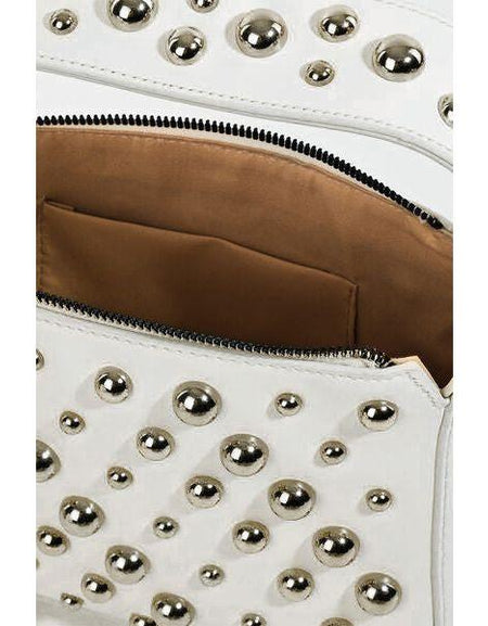 Fame Ball Studded Square Handbag: A Statement of Elegance