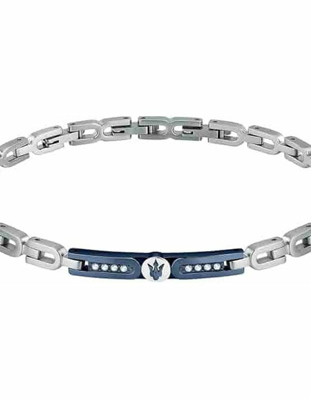 Men's Bracelet Maserati Stainless steel 21,5 cm Silver-0