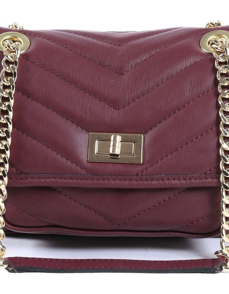 V Italia Womens Handbag 10507 SAUVAGE BORDEAUX: Exquisite Elegance in Bordeaux