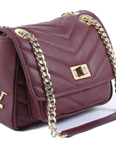 V Italia Womens Handbag 10507 SAUVAGE BORDEAUX: Exquisite Elegance in Bordeaux