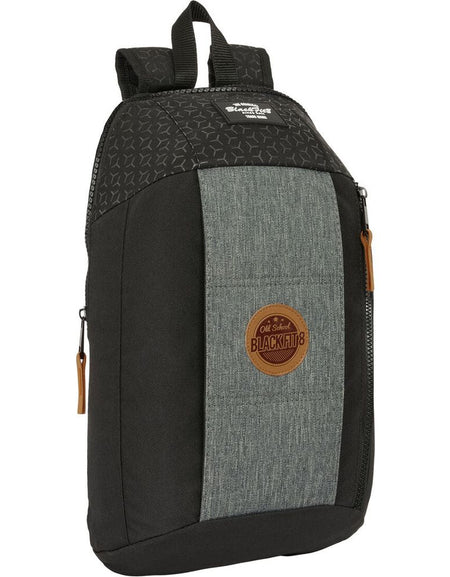 Casual Backpack BlackFit8 Old school Black Grey 22 x 39 x 10 cm-0