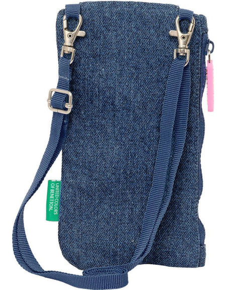 Purse Benetton Denim Mobile Bag Blue-1