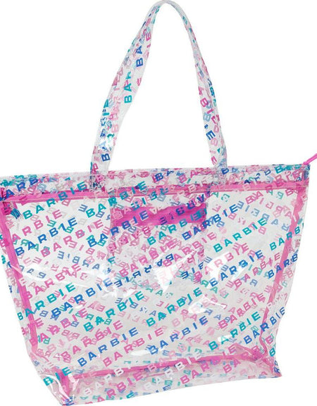 Women's Handbag Barbie Logomania Transparent Light Pink 54 x 35 x 17 cm-1