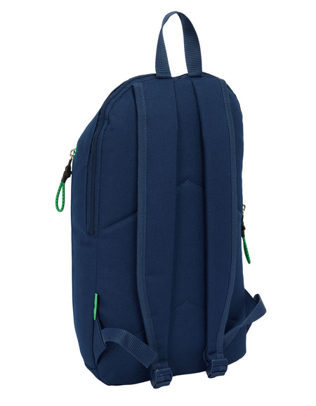 Casual Backpack Benetton Green Navy Blue 22 x 39 x 10 cm-1