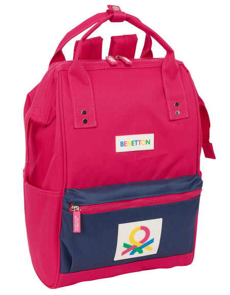 Casual Backpack Benetton benetton Cherry Navy Blue-0