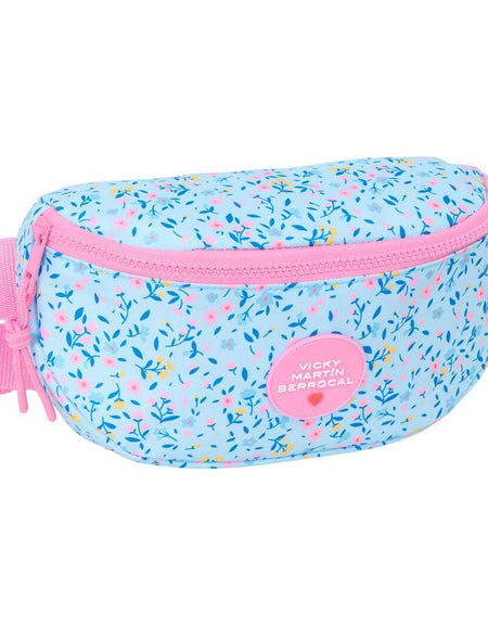 Belt Pouch Vicky Martín Berrocal Paraíso Pink Light Blue 23 x 14 x 9 cm-0