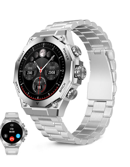 Smartwatch KSIX Silver 1,43"-0