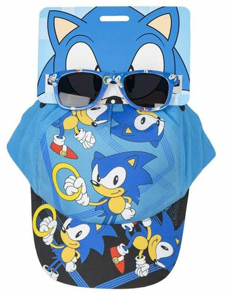Set of cap and sunglasses Sonic 2 Pieces Children's-0