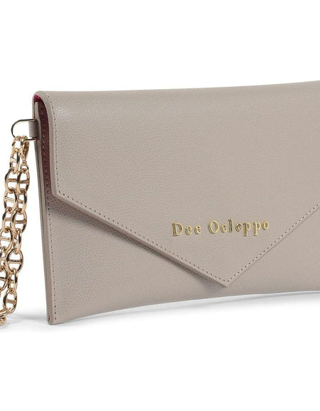 Dee Ocleppo Women's Clutch DC220 LOGO PALMELLATO TAUPE