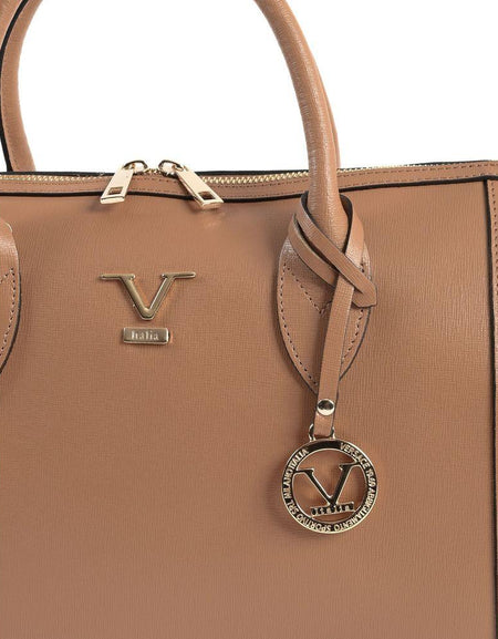 V Italia Tan Saffiano Cuoio Chiaro Womens Handbag