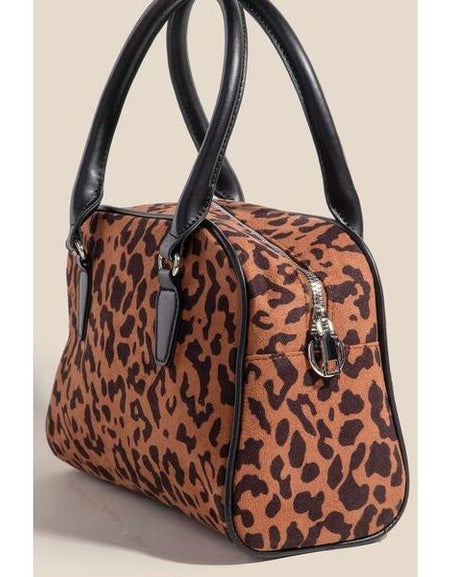 Fame Faux Leather Handle Boxy Handbag - A Luxurious Essential