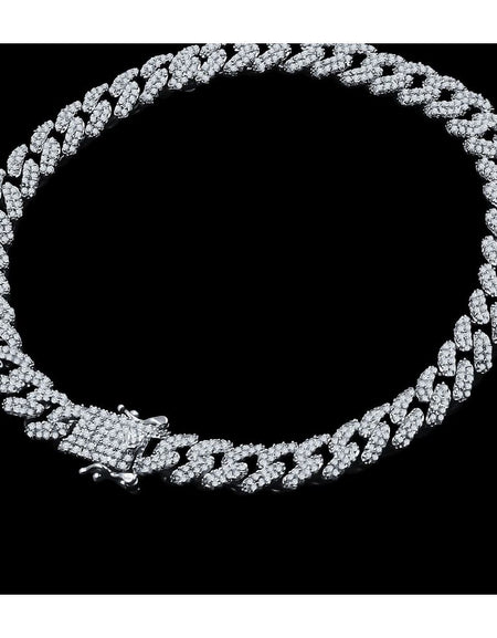 BIBELOT 6MM Silver Cuban Bracelet - Luxurious Bling