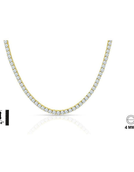 Designer Iced Bling 925 Sterling Silver Chain with CZ