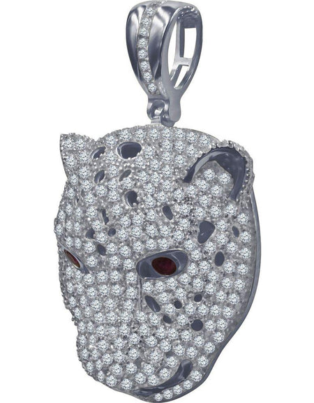 Designer Iced Bling Silver Pendant with CZ Stone