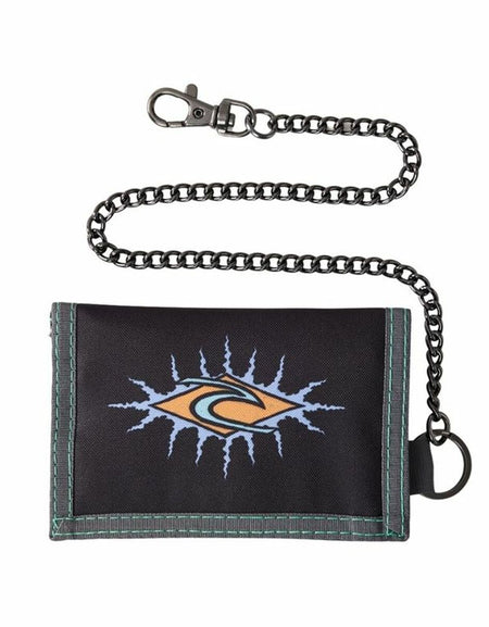 Men's Wallet Rip Curl Chain Wallet Black-0
