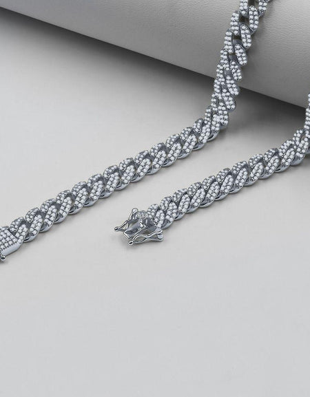 CAMEO 8MM Cuban Chain - Luxurious Bling Fashion Accessory