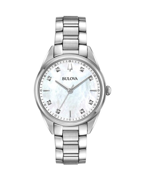 BULOVA Mod. SS CLASSIC SUTTON MOP DIAMONDS LADY-0