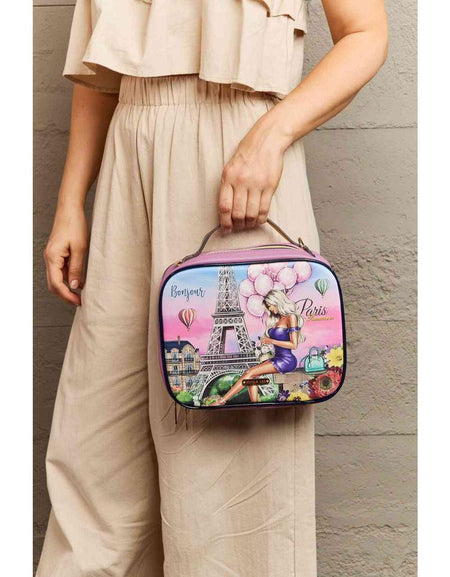 Nicole Lee USA Printed Handbag with Three Pouches - A Luxe Accessory for the Modern Woman