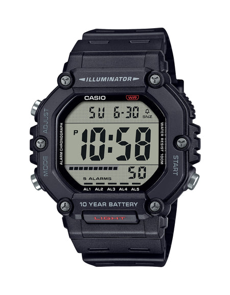 CASIO SPORT COLLECTION Mod. OVERSIZE 10 YEARS BATTERY - BLACK-0