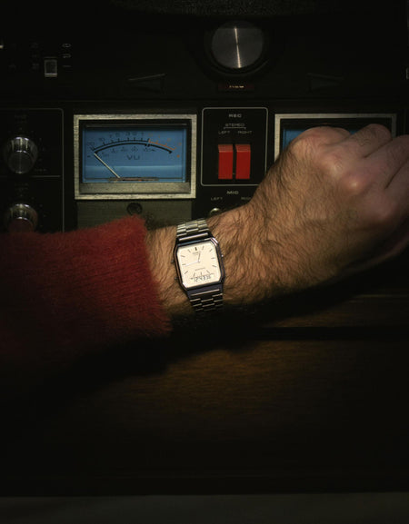 CASIO VINTAGE Mod. EDGY COLLECTION SUNRAY DIAL - WHITE-1