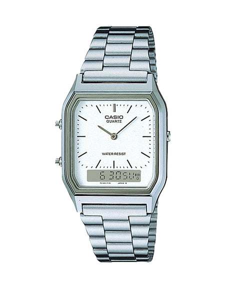 CASIO VINTAGE Mod. EDGY COLLECTION SUNRAY DIAL - WHITE-0