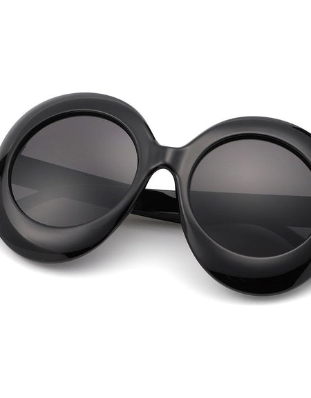 Quest - Oversized Oval Round Women's Fashion Sunglasses