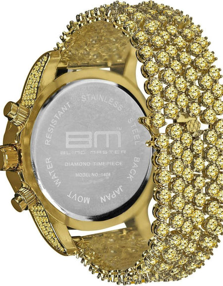 BURNISH CZ Iced Out Watch – A Luxurious Statement Piece