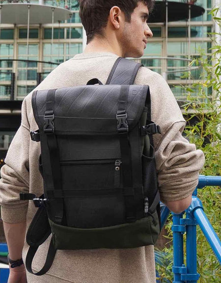 Colonel Vegan Water Resistant Backpack with Laptop Compartment