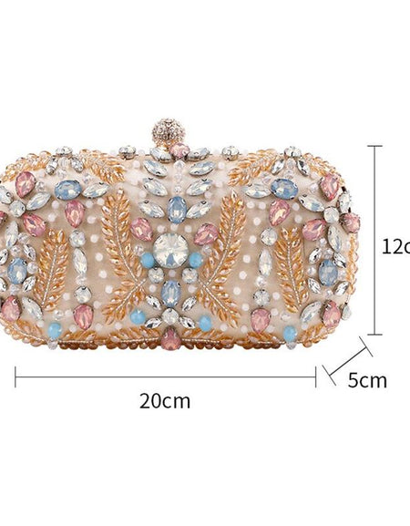 Crystal Clutch Bag for Wedding Party Luxury Rhinestone Clutch Purse