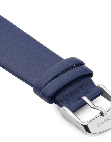 Blue Vegan Leather Unstitched Strap | 20MM