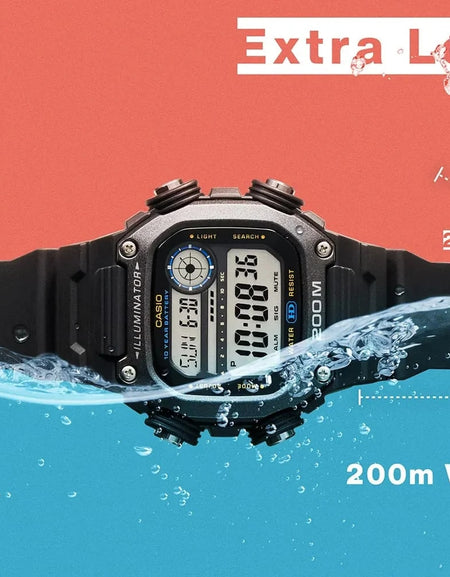 CASIO SPORT Mod. ILLUMINATOR DIVER 200M. 10 YEARS BATTERY - XL STRAP-1