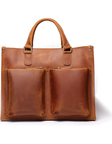 The Dagmar Leather Briefcase | Vintage Leather Messenger Bag