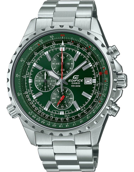 CASIO EDIFICE Mod. SLIDE RULE XL CHRONO - GREEN-0