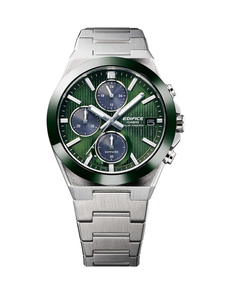 CASIO EDIFICE Mod. SOLAR POWERED CHRONOGRAPH - GREEN-1