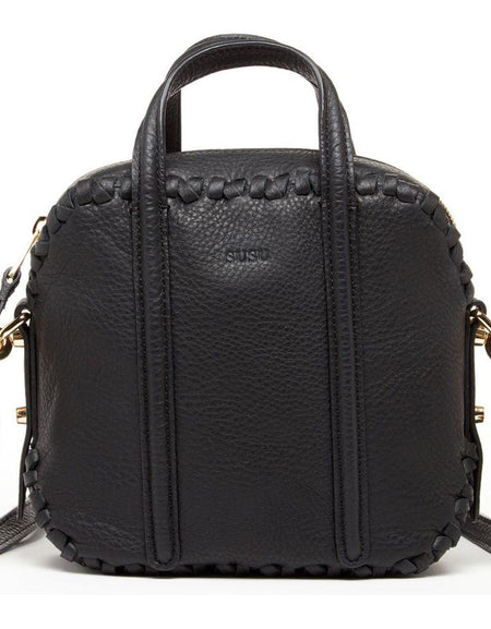 SUSU The Evelyn Black Leather Crossbody Bag - Elegance Redefined