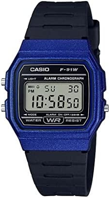 CASIO VINTAGE Mod. F-91 BIO RESIN STRAP - BLUE-0