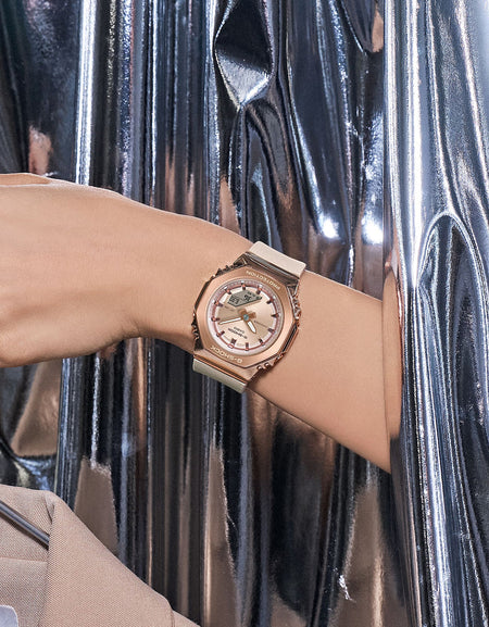 CASIO G-SHOCK Mod. MINI OAK G-STEEL - ROSE GOLD-1