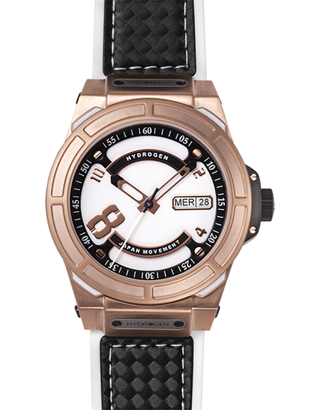 Otto White Rose Gold Designer Watch - A Symphony of Sophistication