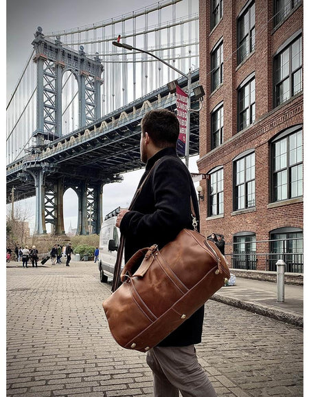 Dagny Weekender | Exquisite Large Leather Duffle Bag