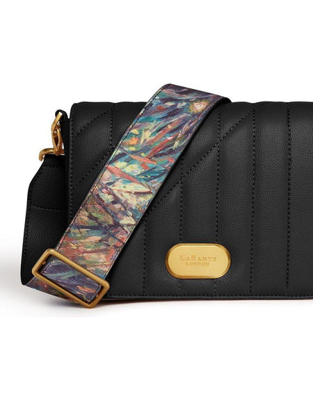 LaBante Iris Shoulder Bag in Black – A Masterpiece of Wearable Art
