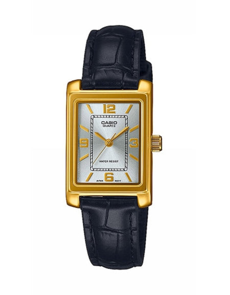 CASIO COLLECTION Mod. TANK. LEATHER - ARGENTEE-0