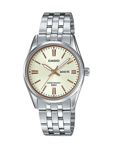 CASIO COLLECTION Mod. LADY DAY & DATE - CHAMPAGNE-0