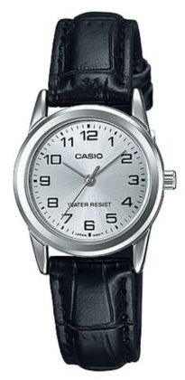CASIO COLLECTION Mod. LADY 3H. LEATHER - SILVER-0