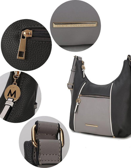 Lavinia Color Block Shoulder Handbag - Exquisite Vegan Leather Luxury