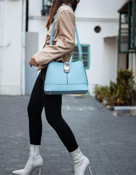 MKF Collection Ezra Snake Embossed Shoulder Handbag