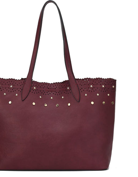 Mariahna 3 Pcs Shopper Tote, crossbody and Wallet.