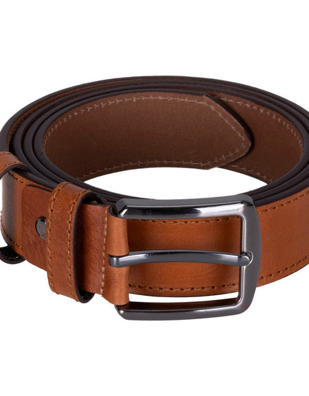 Globe Genuine Leather Belt – Handmade Premium Men’s Belt with Heavy-Duty Metal Buckle-1