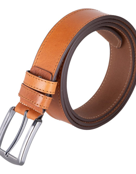 Globe Genuine Leather Belt – Handmade Premium Men’s Belt with Heavy-Duty Metal Buckle-0
