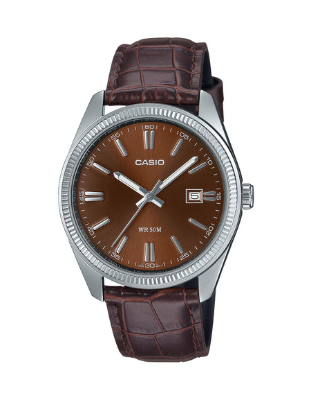CASIO COLLECTION Mod. DATE. LEATHER - BRONZE-0